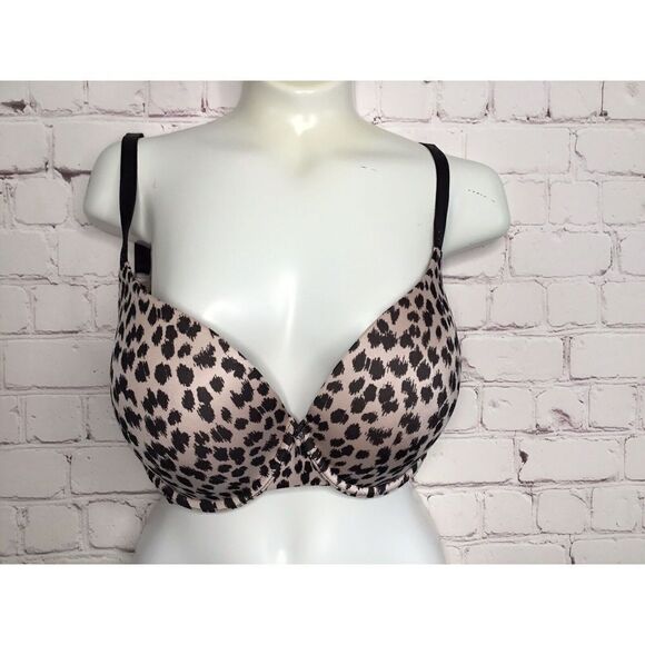 34DD Victoria's Secret Biofit Demi Uplift Bra Underwire Animal Print (228) - Picture 7 of 14